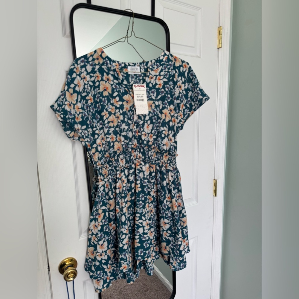 Floral Short Sleeve Dress
